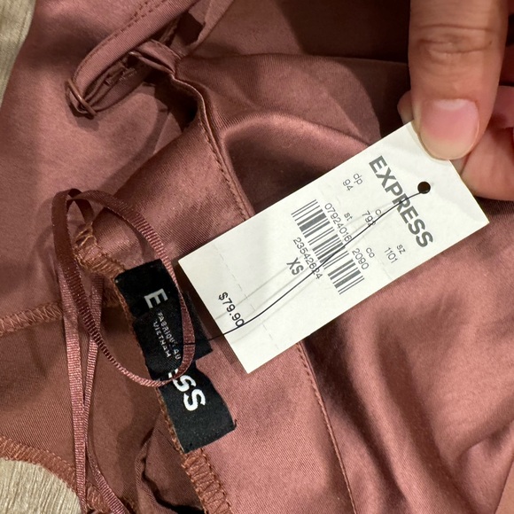 NWT Express Satin Midi Dress - Picture 9 of 10